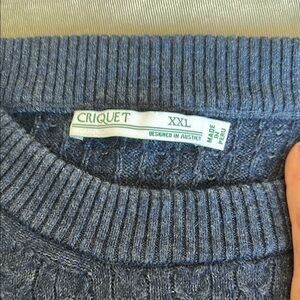 Criquet Heather Blue Knit Pullover